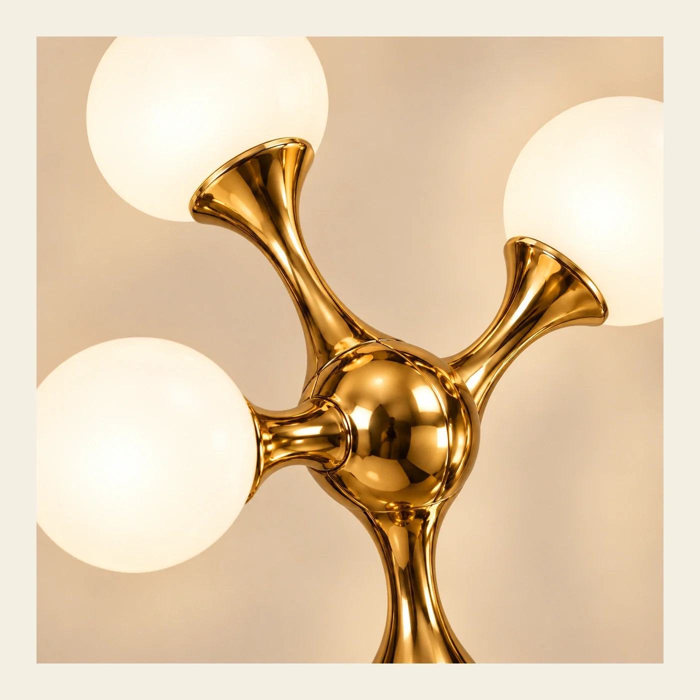 Bliss & Birch Vertical Vine Globe Floor Lamp