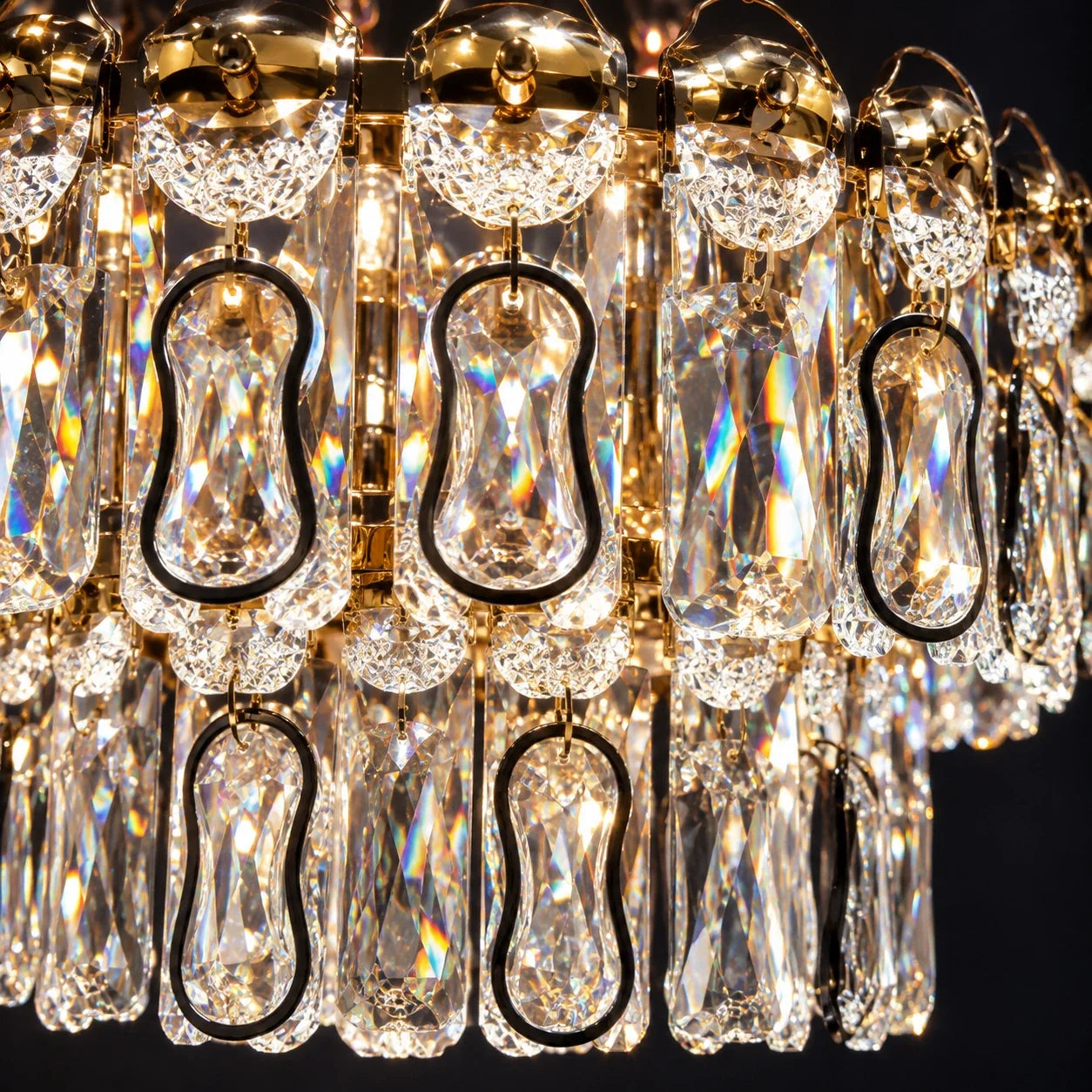Bliss & Birch Two-Tier Crystal Drop Chandelier