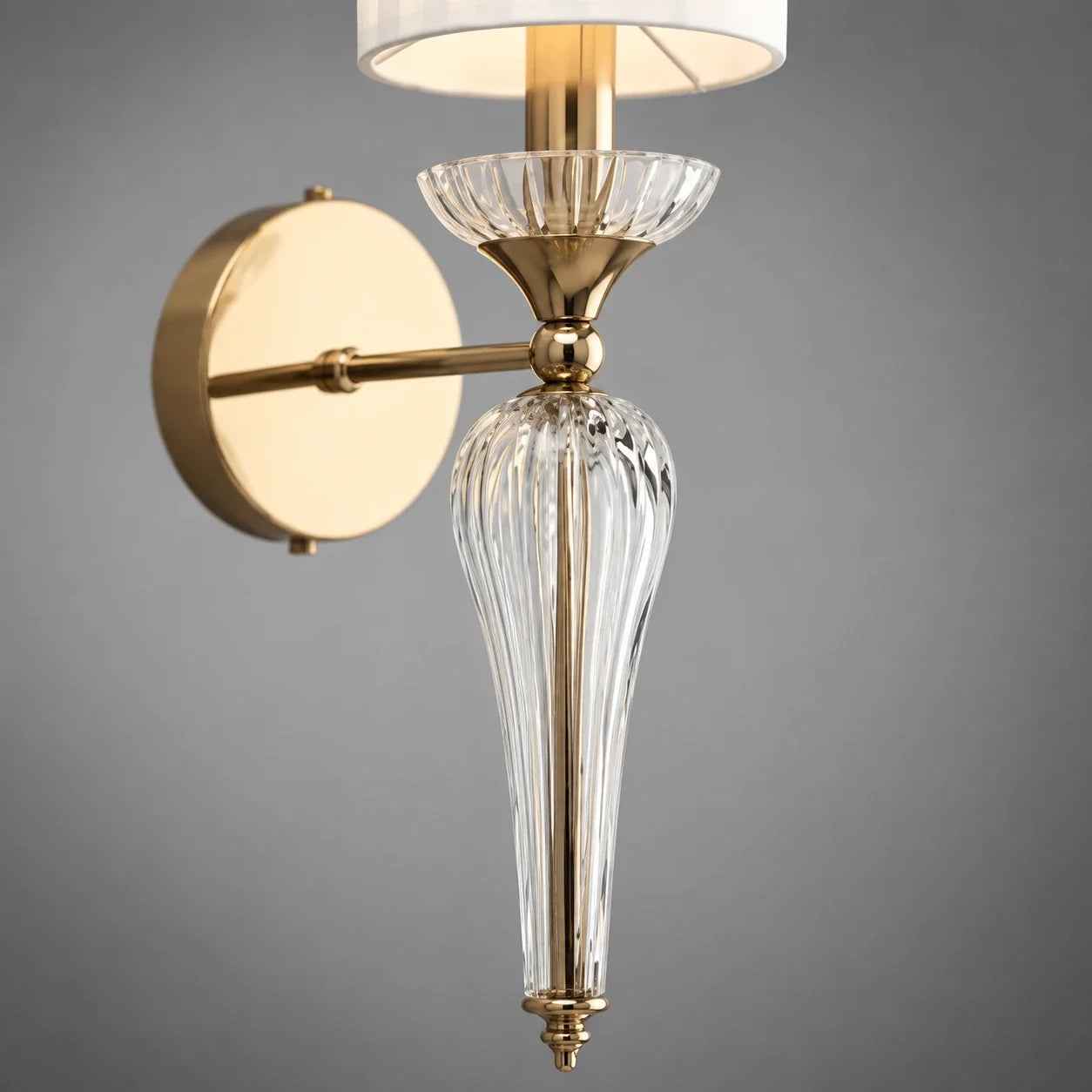 Bliss & Birch Crystal-Style Stem Shade Wall Sconce