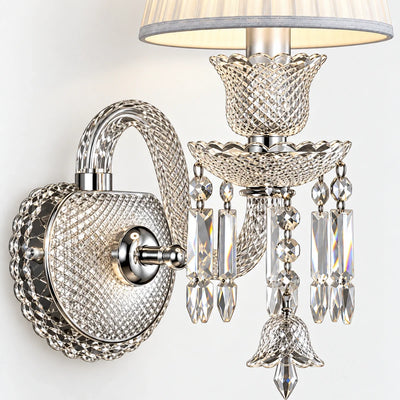 Bliss & Birch Crystal Accent Single-Shade Wall Sconce