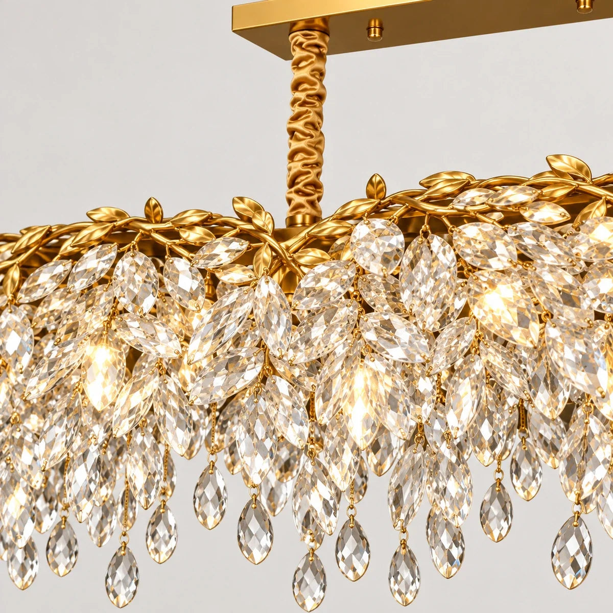Bliss & Birch Linear Crystal Drop Chandelier