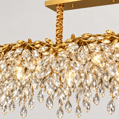 Bliss & Birch Linear Crystal Drop Chandelier