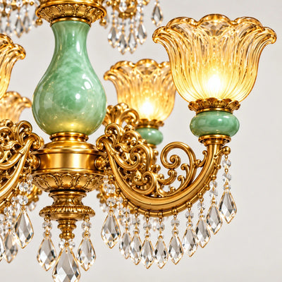 Bliss & Birch Grand Three-Tier Crystal Chandelier