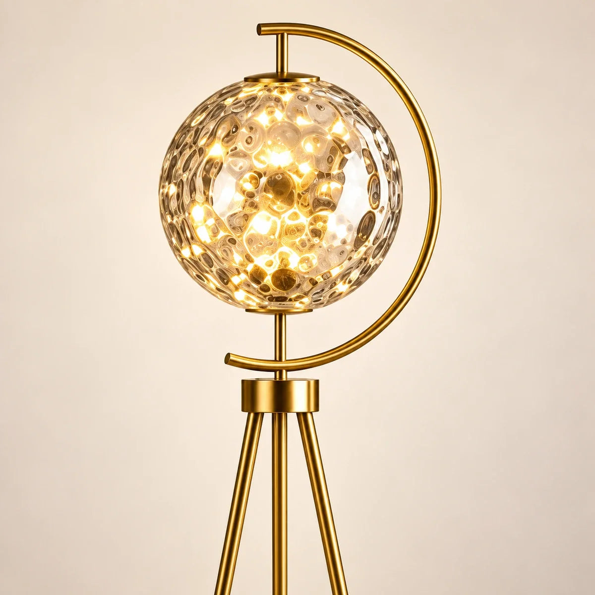 Bliss & Birch Patterned Globe Tripod Floor Lamp