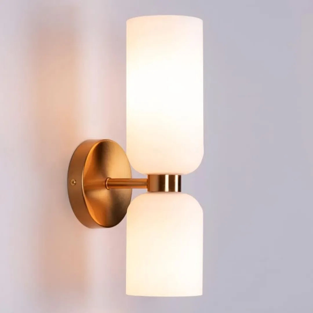 Double Head Glass & Iron LED Sconce (Pack of 2)