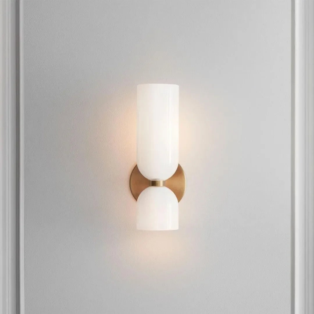 Double Head Glass & Iron LED Sconce (Pack of 2)