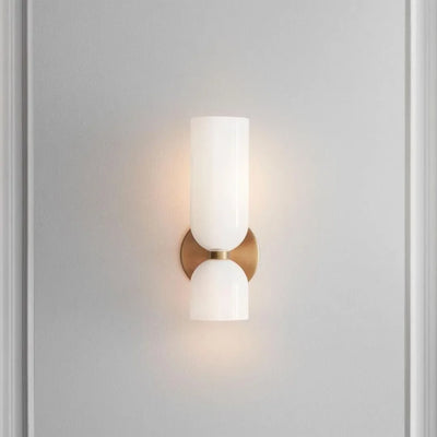 Double Head Glass & Iron LED Sconce (Pack of 2)