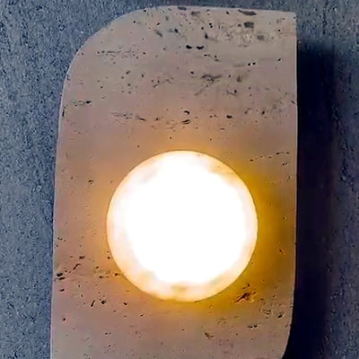 Bliss & Birch Dune Travertine Wall Lamp