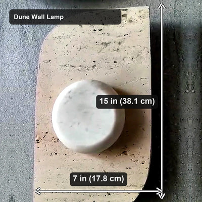 Bliss & Birch Dune Travertine Wall Lamp