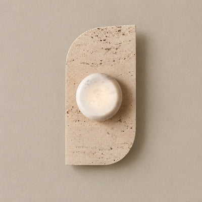Bliss & Birch Dune Travertine Wall Lamp