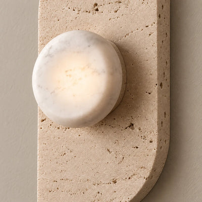 Bliss & Birch Dune Travertine Wall Lamp
