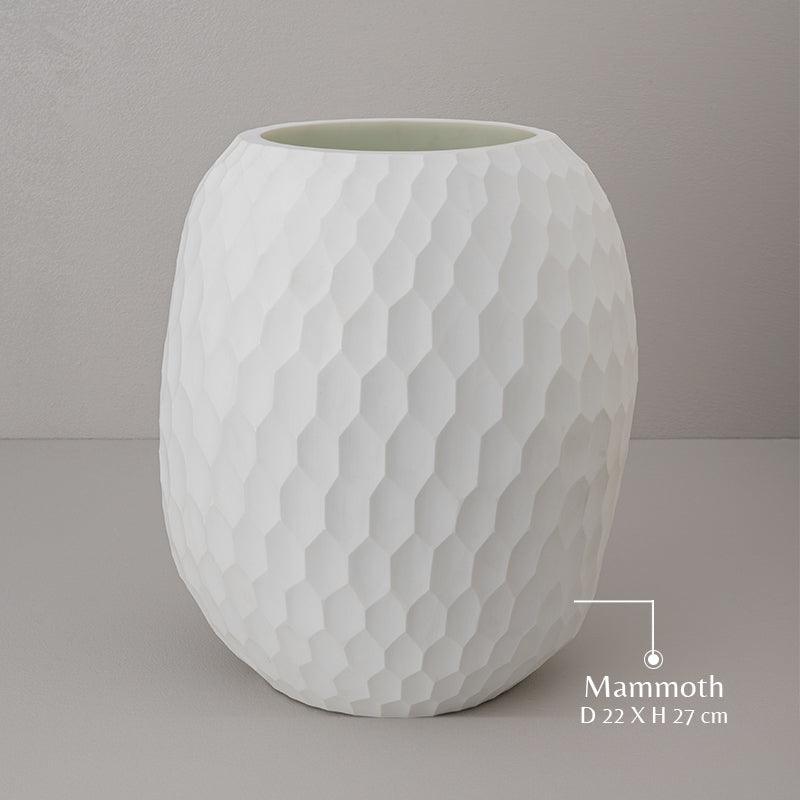 Radiant Ripple Glass Vase for Plants | Decorative Flower Pot | Flower Vase for Living Room - Pack of 1