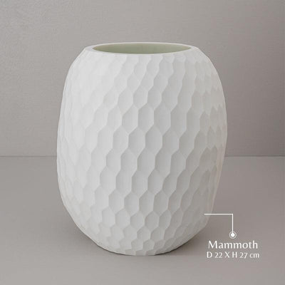 Radiant Ripple Glass Vase for Plants | Decorative Flower Pot | Flower Vase for Living Room - Pack of 1