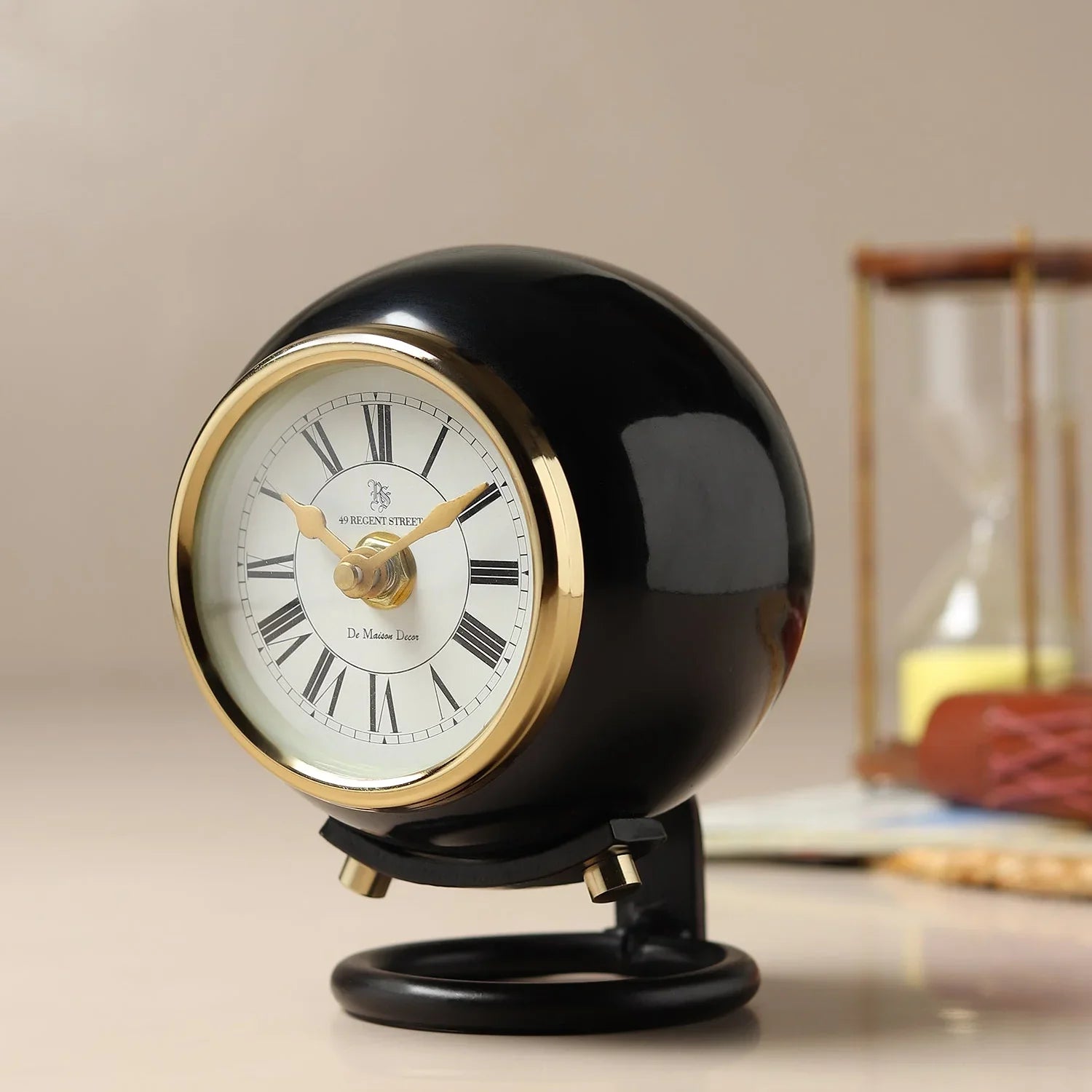 Spheron Desk Clock | Modern Table Clock for Home Décor, Office Desk