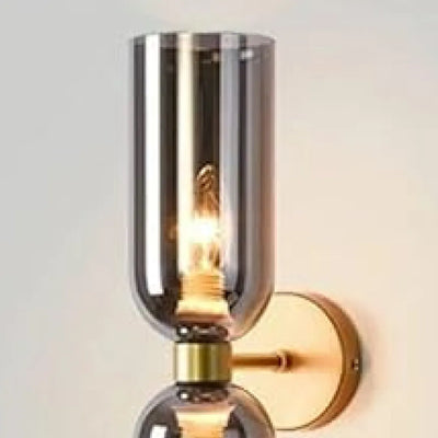 Hourglass Double Glass Wall Sconce (Pack of 2)