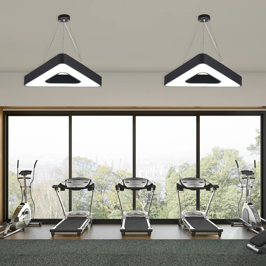 TriHalo Triangle Ring LED Pendant