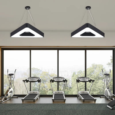TriHalo Triangle Ring LED Pendant