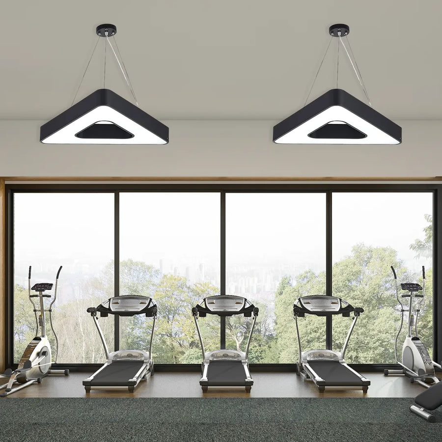 TriHalo Triangle Ring LED Pendant