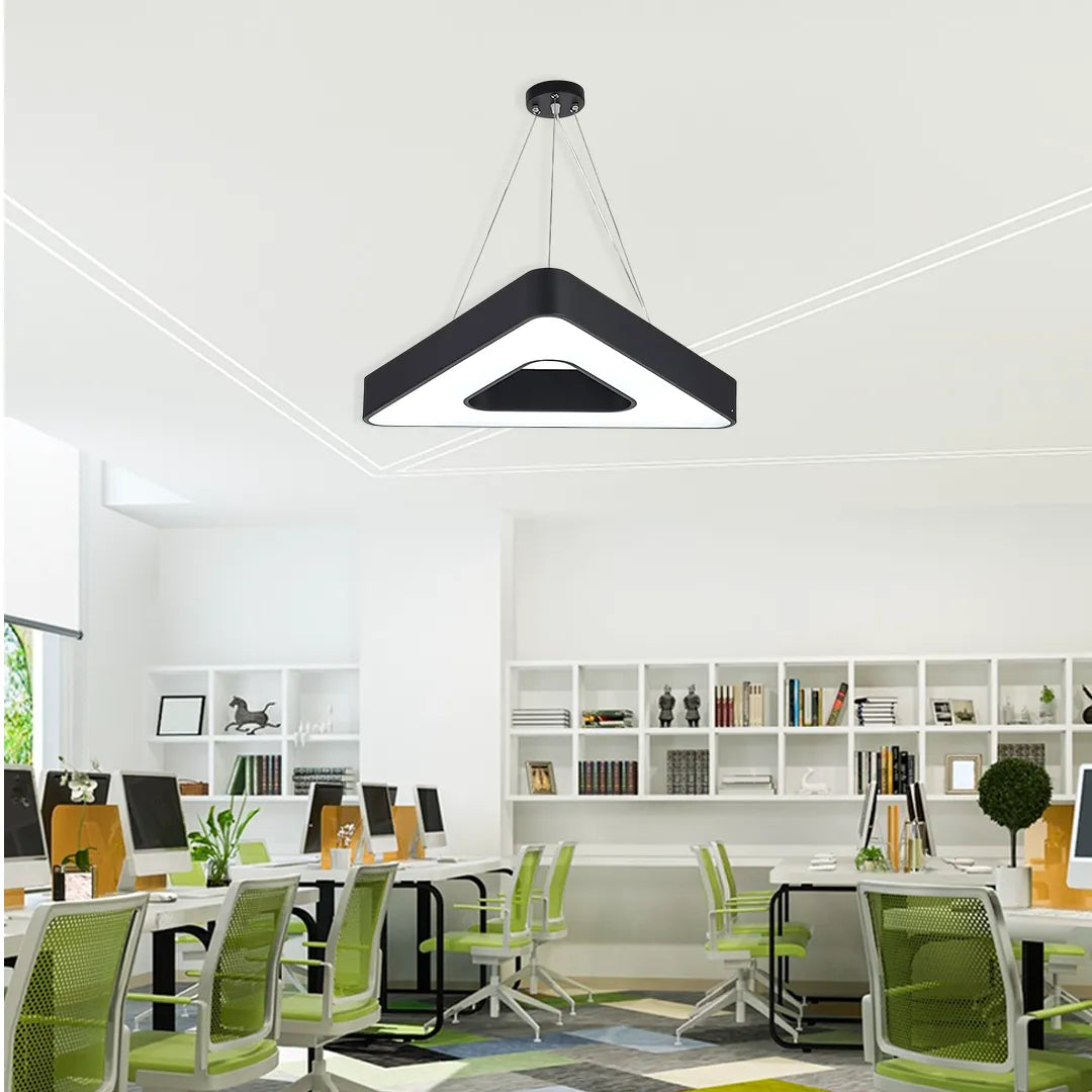 TriHalo Triangle Ring LED Pendant