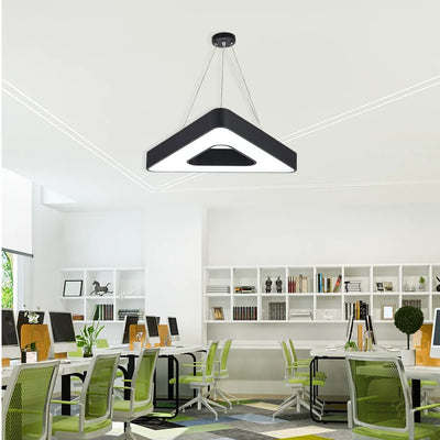 TriHalo Triangle Ring LED Pendant