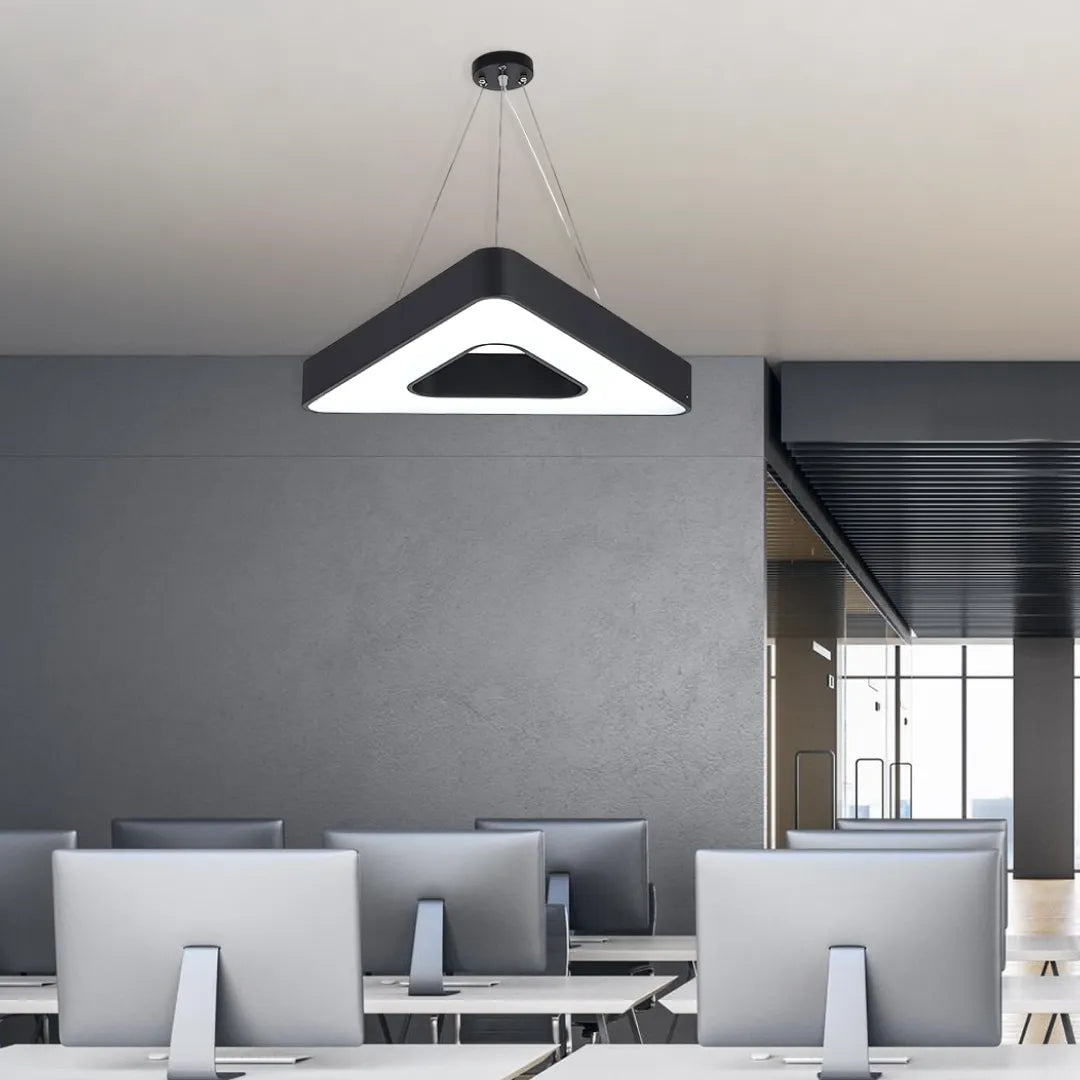 TriHalo Triangle Ring LED Pendant