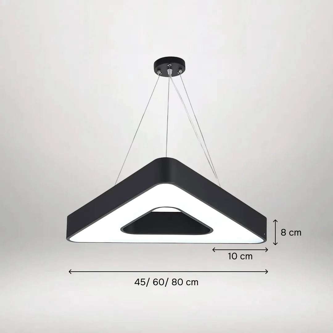 TriHalo Triangle Ring LED Pendant