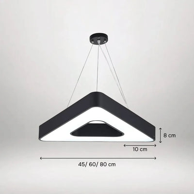 TriHalo Triangle Ring LED Pendant