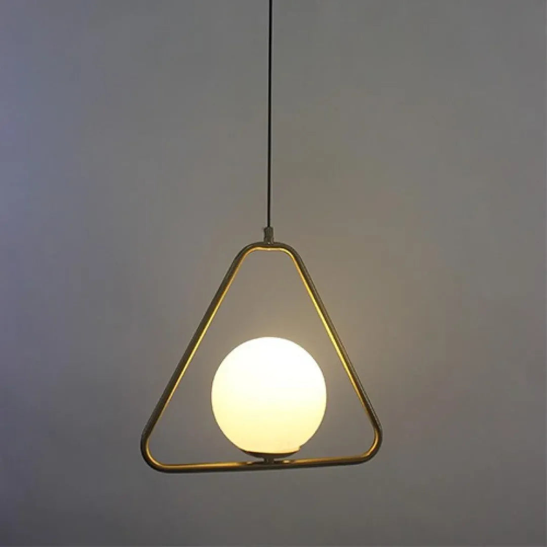B&B Globe in Triangle Shape Hanging Light (Pack of 2)