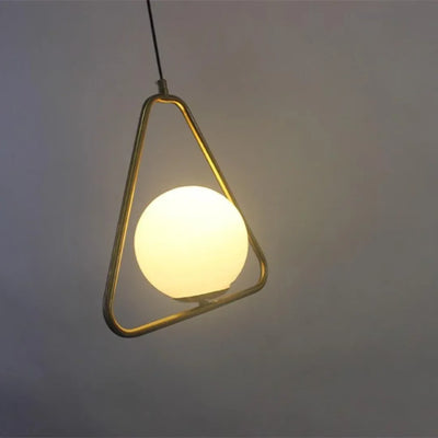 B&B Globe in Triangle Shape Hanging Light (Pack of 2)