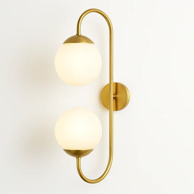 S-Curve Dual Globe Wall Sconce (Set of 4)
