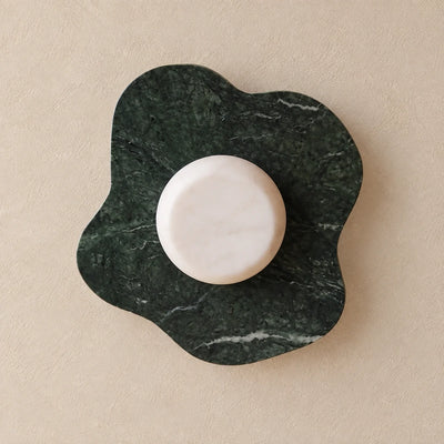 Bliss & Birch Green Cosmia Marble Wall Lamp