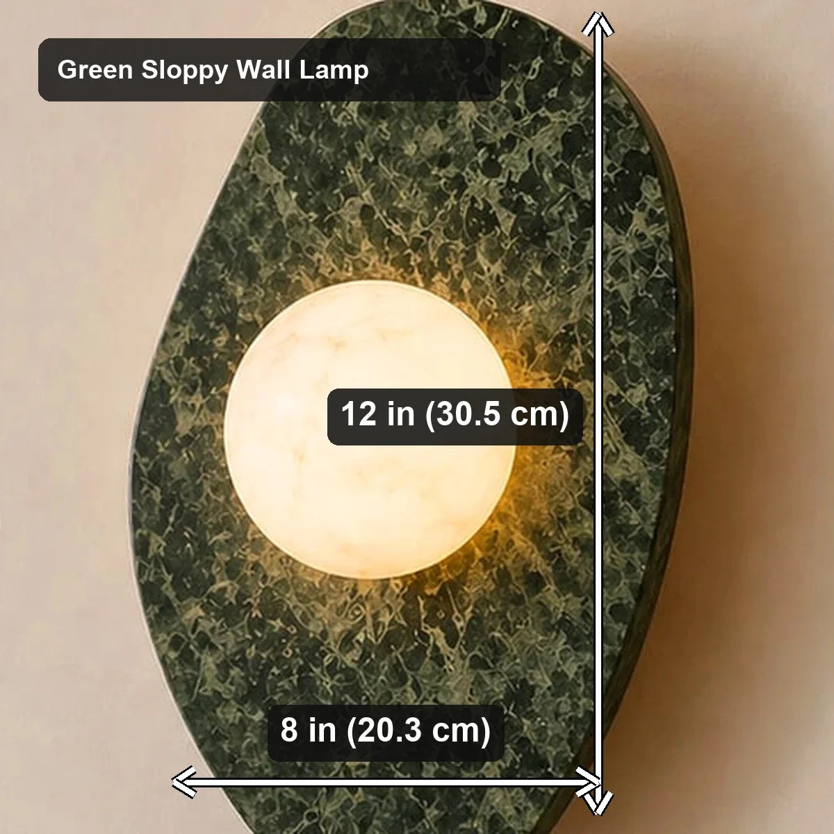 Bliss & Birch Sloppy Marble Wall Lamp