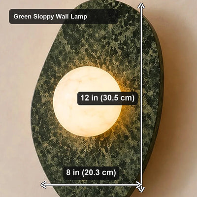 Bliss & Birch Sloppy Marble Wall Lamp