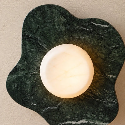 Bliss & Birch Green Cosmia Marble Wall Lamp