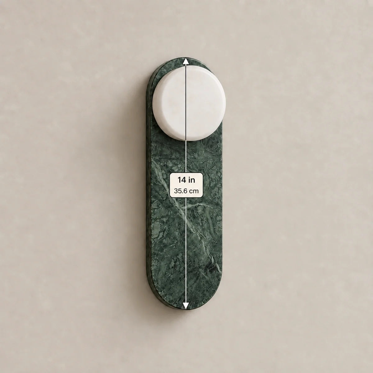 Bliss & Birch Green Forest Linear Marble Wall Light