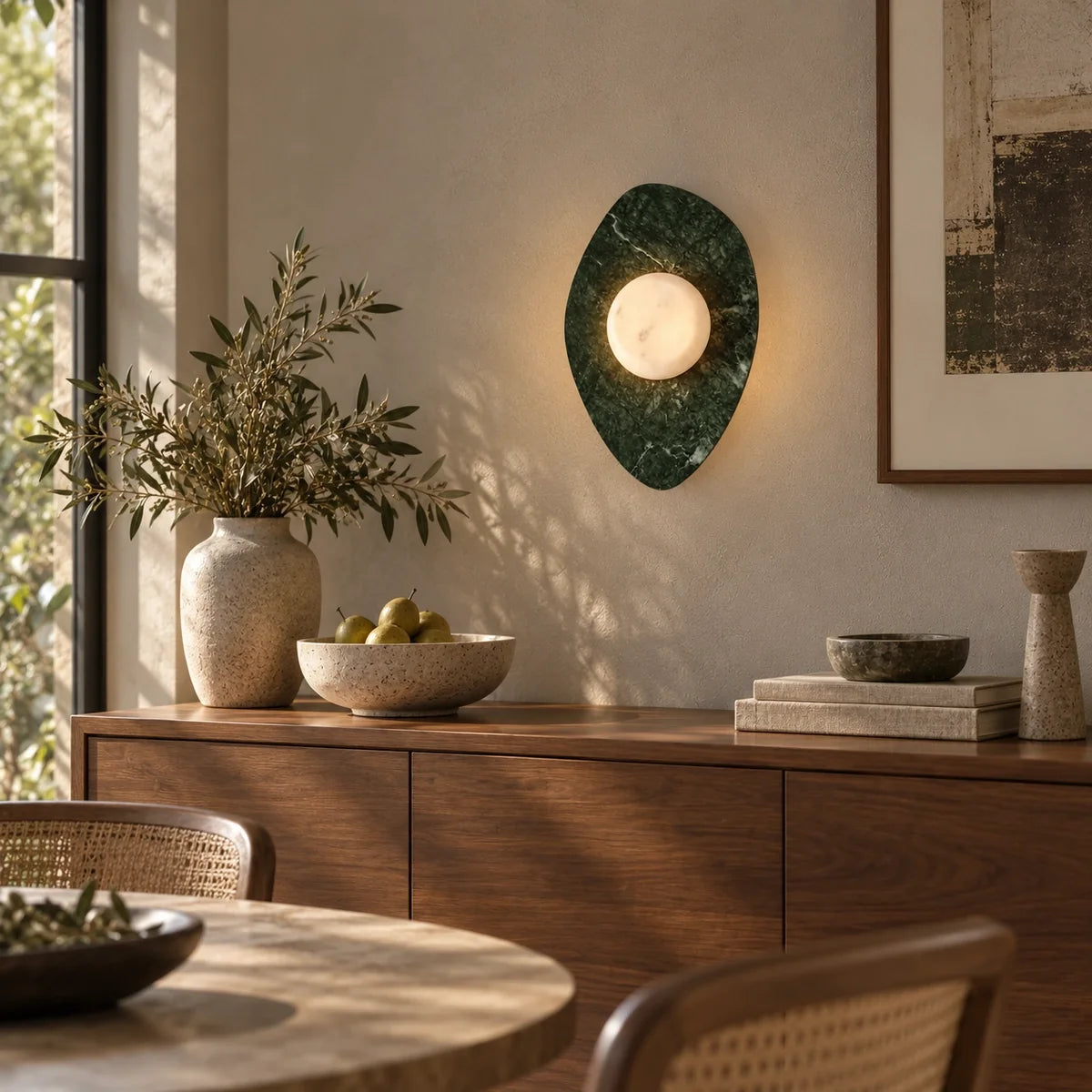 Bliss & Birch Sloppy Marble Wall Lamp