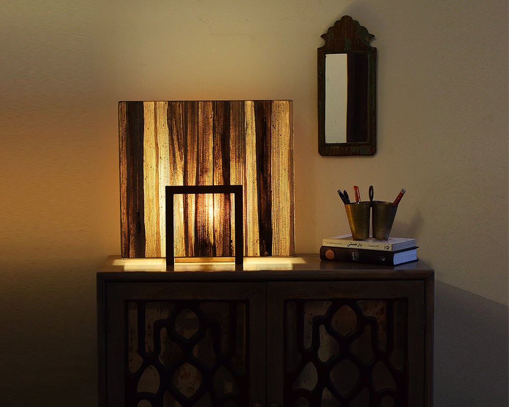 Un-Block Bark Table Lamp