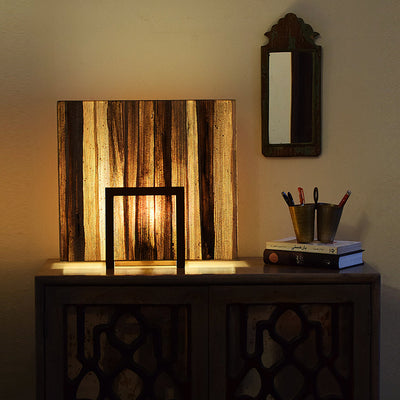 Un-Block Bark Table Lamp