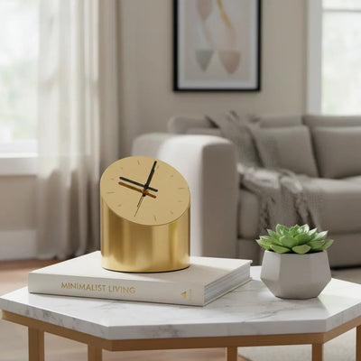 Golden Desktop Clock