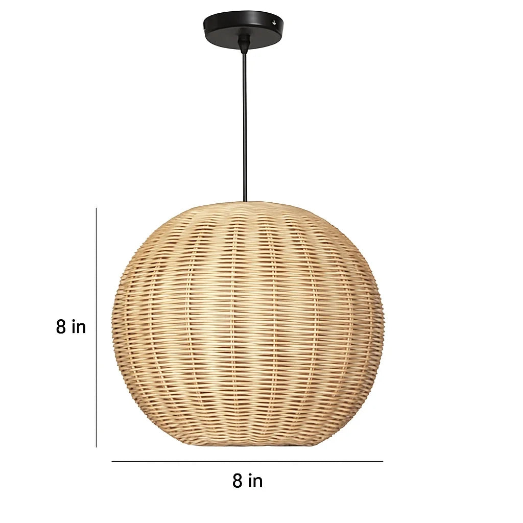 Spherical Woven Pendant Light
