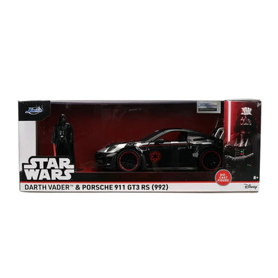 Porsche 911 GT3 RS w/ Darth Vader "Star Wars Hollywood Rides" – 1:24 Diecast by Jada