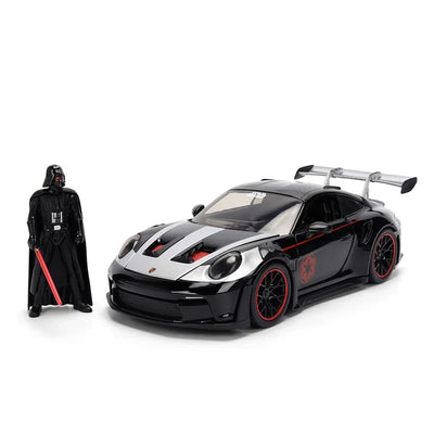 Porsche 911 GT3 RS w/ Darth Vader "Star Wars Hollywood Rides" – 1:24 Diecast by Jada