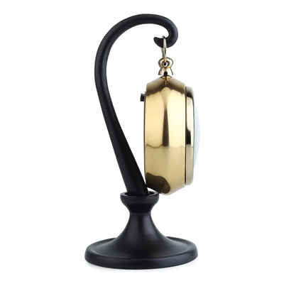 Seishi Table Clock | Minimal Desk Clock in Gold & Silver Finish for Office Decor