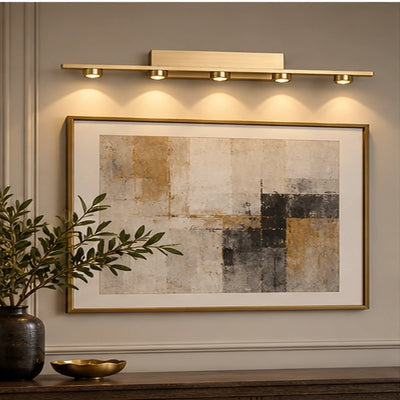 Bliss & Birch Antique Brass Five-Light Picture Light