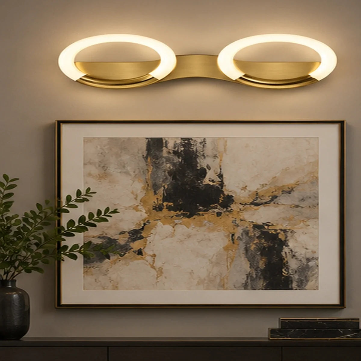 Bliss & Birch Oval-Ring LED Wall Light