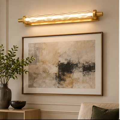 Bliss & Birch Faceted Glass Linear Mirror Light