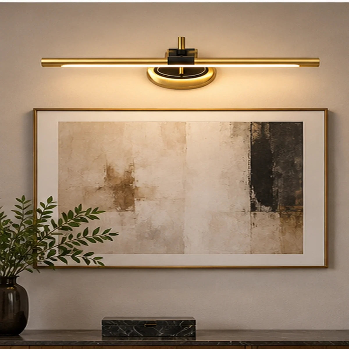Bliss & Birch Gold Semicircle Linear Wall Light