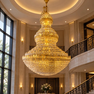 Bliss & Birch Grand Tiered Dome Crystal Chandelier