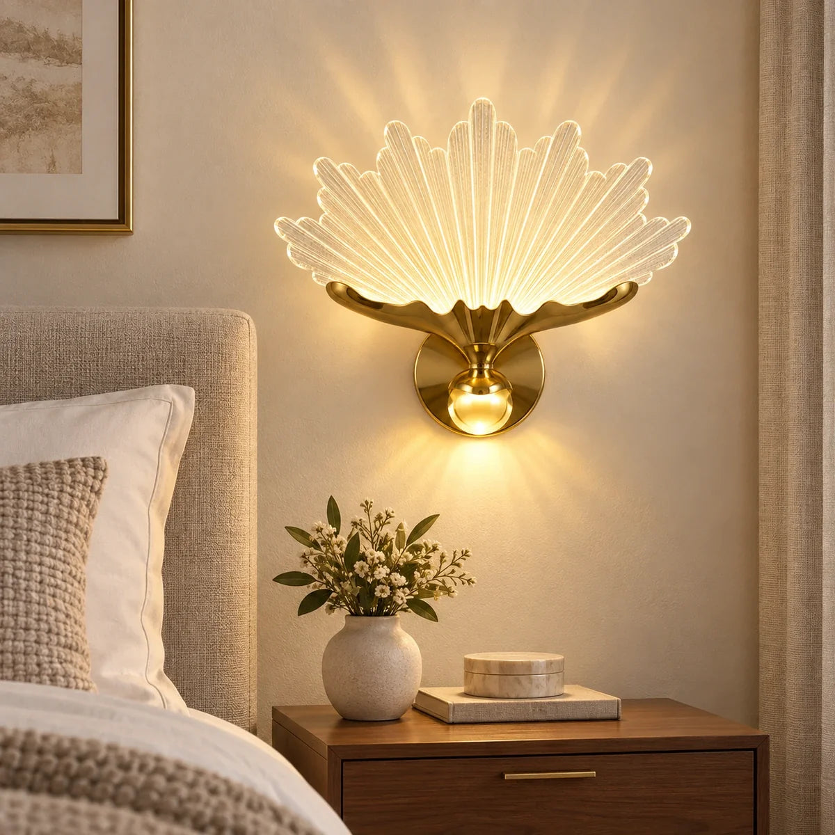 Bliss & Birch Radiant Fan Illuminated Wall Art