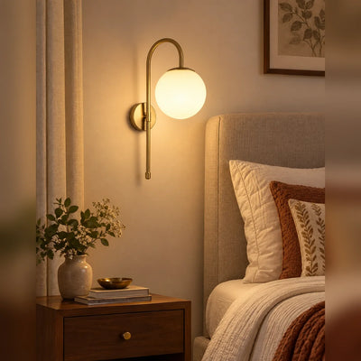Bliss & Birch Arched Globe Wall Light
